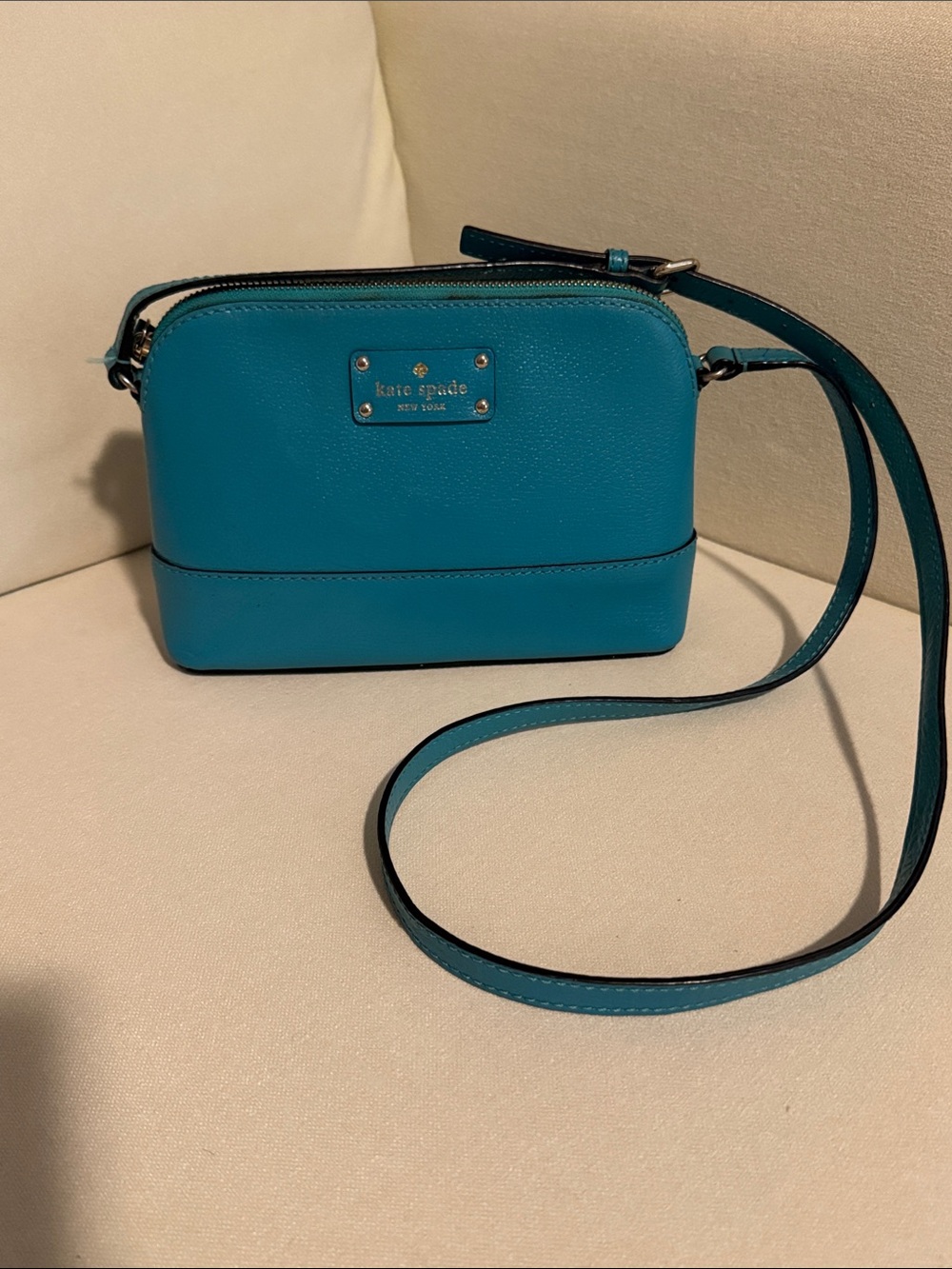 kate spade Teal Leather Crossbody Purse